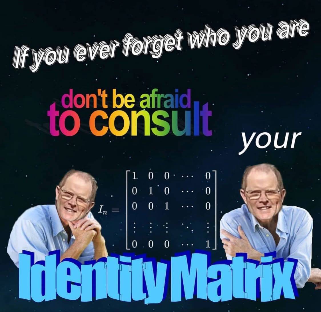 A stylized image of Paul Fishback and the invertible matrix theorem